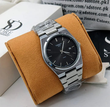 Mens Branded Watch PRX - Stainless Steel - Black Dial